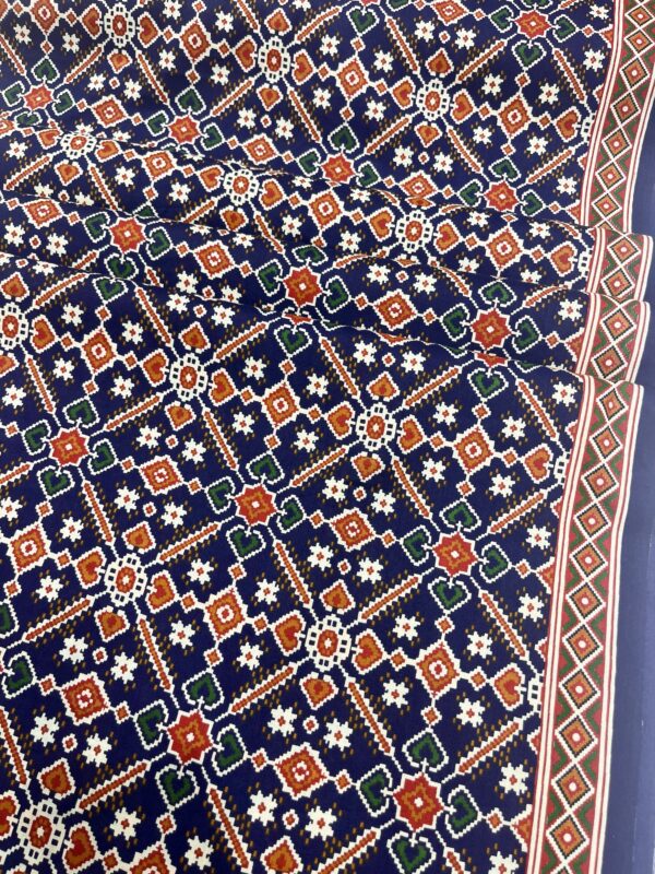 Cotton Fabric with Patola Prints ( 2.5 mtrs ) - Narsingh