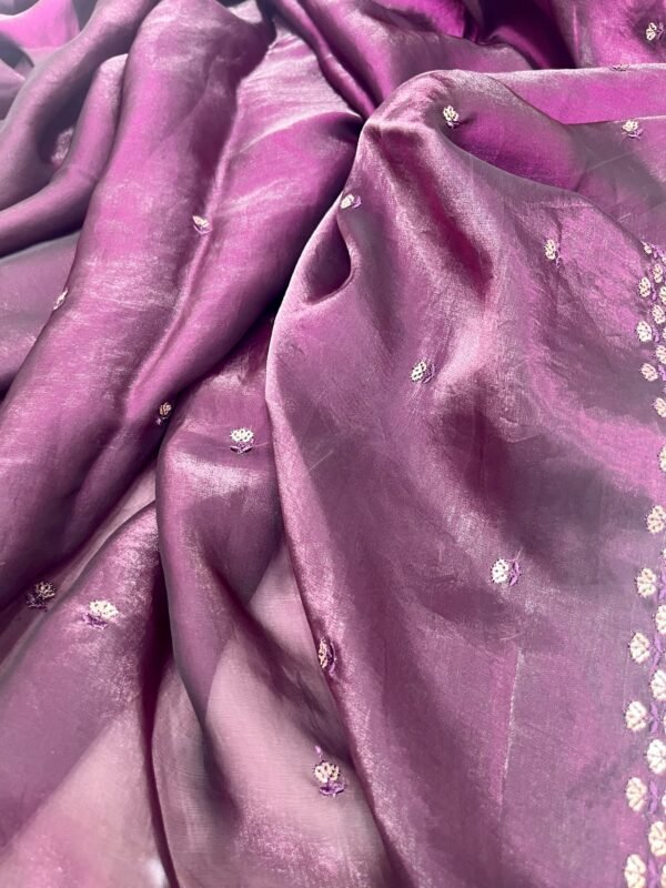 Diamond silk Cut Work Border ( 5.5 Saree ) - Image 2