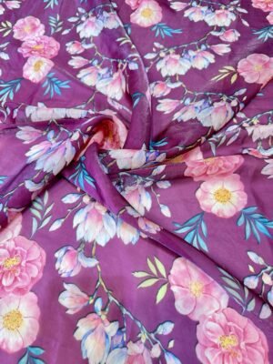 Printed space silk( 5.5 mtrs )